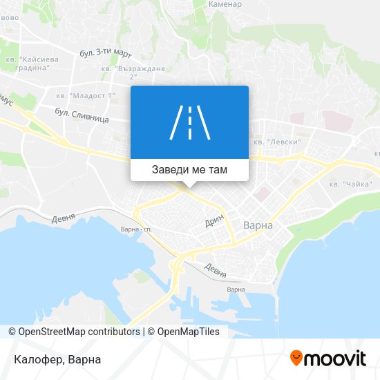 Калофер карта