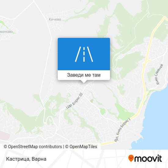 Кастрица карта