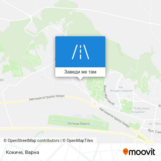 Кокиче карта