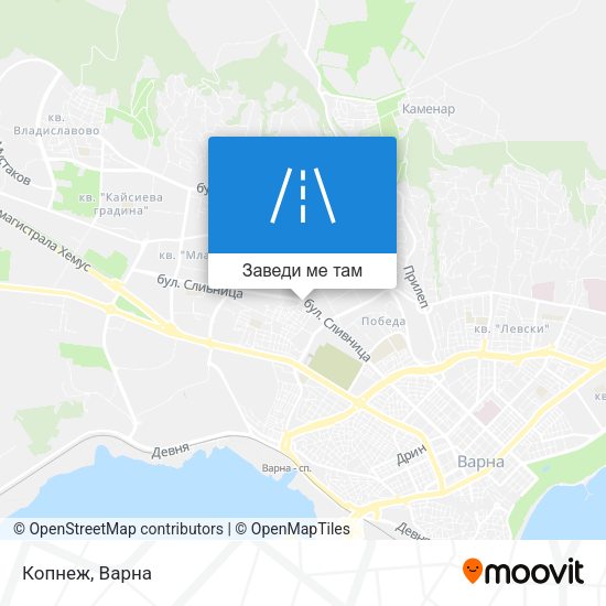 Копнеж карта