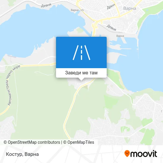 Костур карта