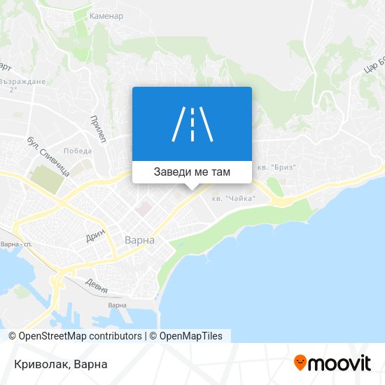 Криволак карта