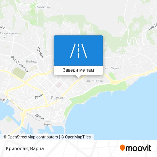 Криволак карта