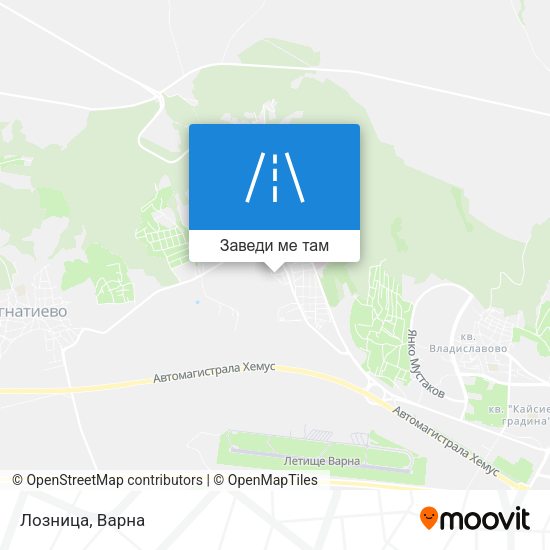 Лозница карта