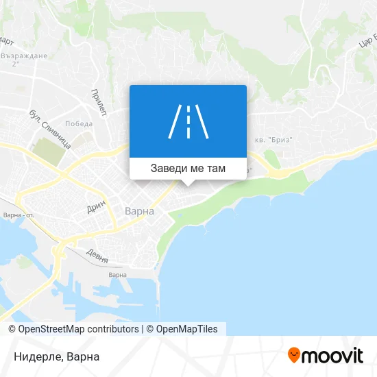 Нидерле карта