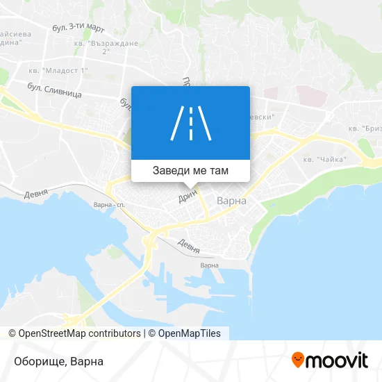 Оборище карта