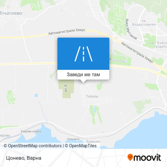Цонево карта