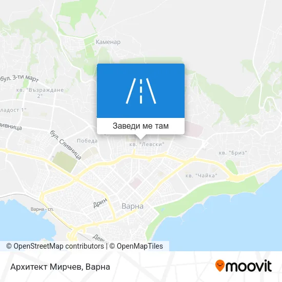 Архитект Мирчев карта