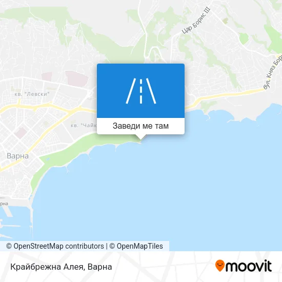 Крайбрежна Алея карта