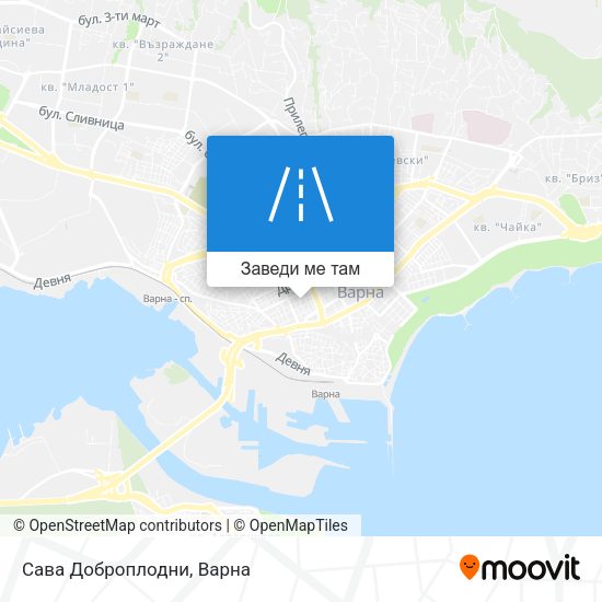 Сава Доброплодни карта