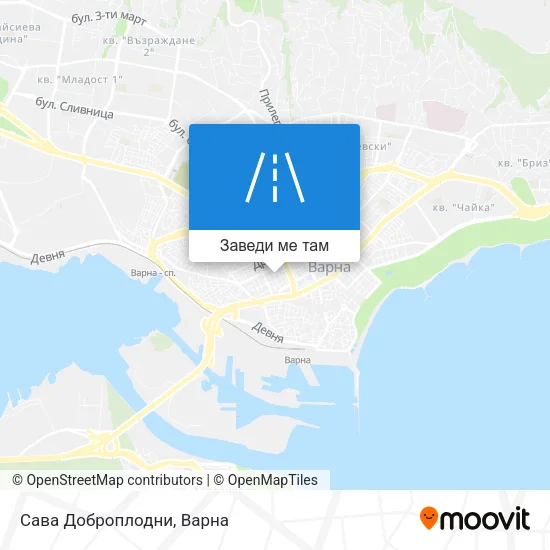 Сава Доброплодни карта