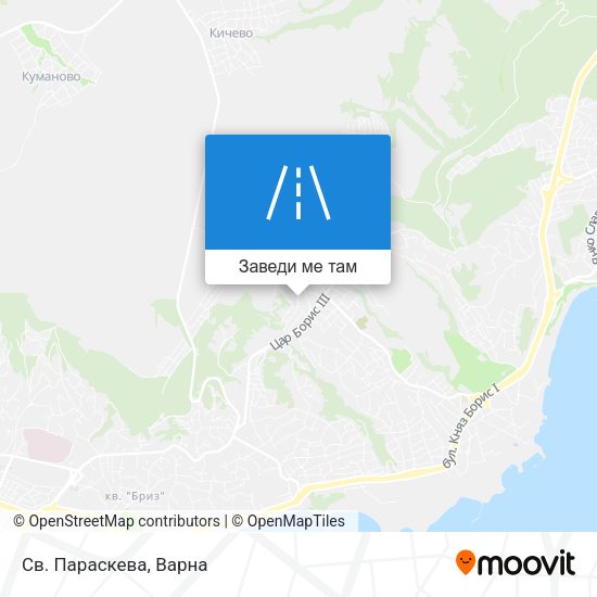 Св. Параскева карта