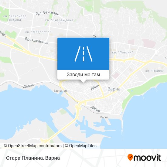 Стара Планина карта