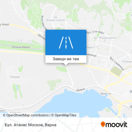 Бул. Атанас Москов карта