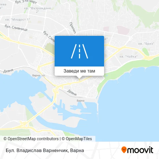 Бул. Владислав Варненчик карта