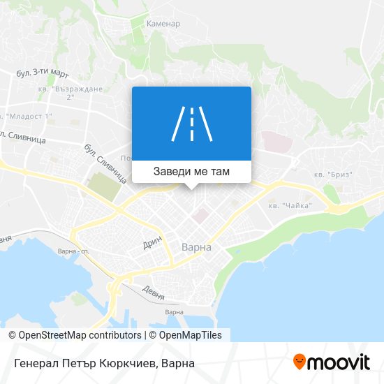 Генерал Петър Кюркчиев карта
