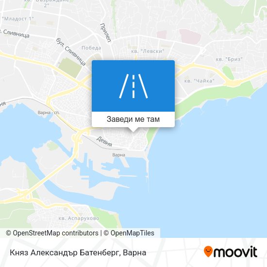 Княз Александър Батенберг карта