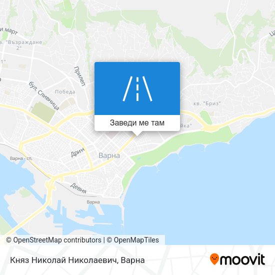 Княз Николай Николаевич карта