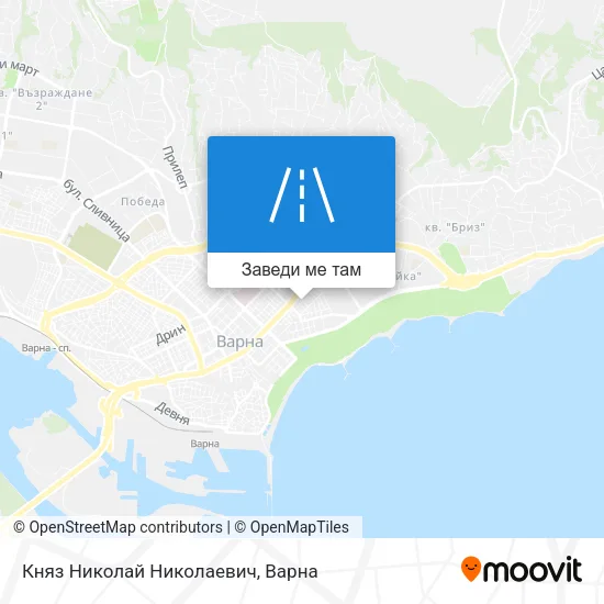 Княз Николай Николаевич карта