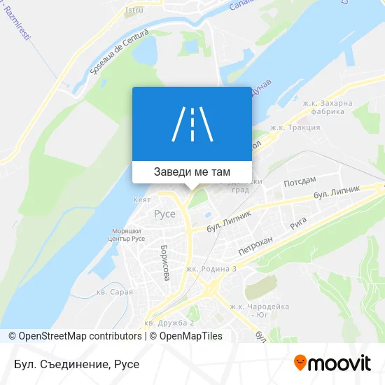 Бул. Съединение карта
