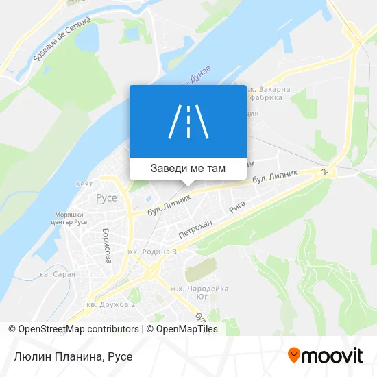 Люлин Планина карта