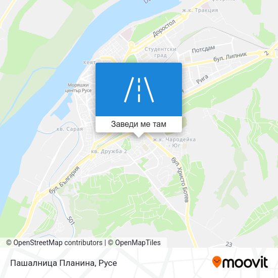Пашалница Планина карта