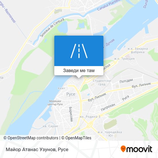 Майор Атанас Узунов карта
