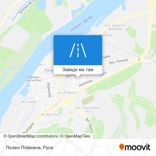 Лозен Планина карта
