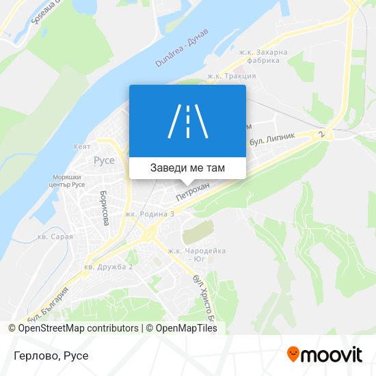 Герлово карта