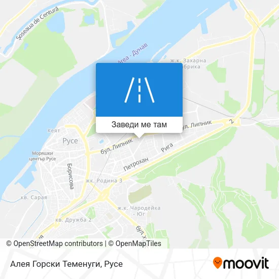 Алея Горски Теменуги карта