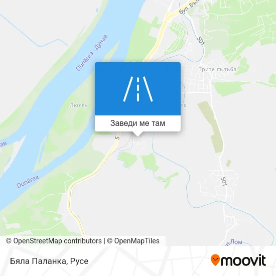 Бяла Паланка карта