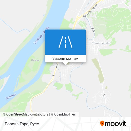 Борова Гора карта