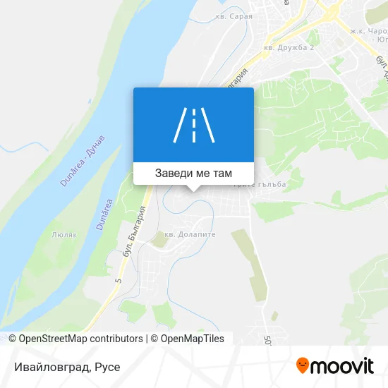 Ивайловград карта