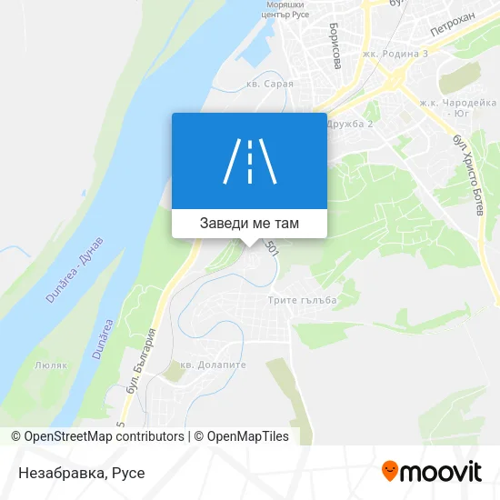 Незабравка карта