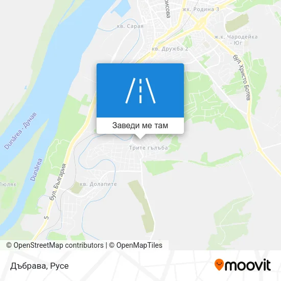 Дъбрава карта