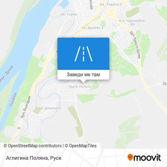 Аглигина Поляна карта