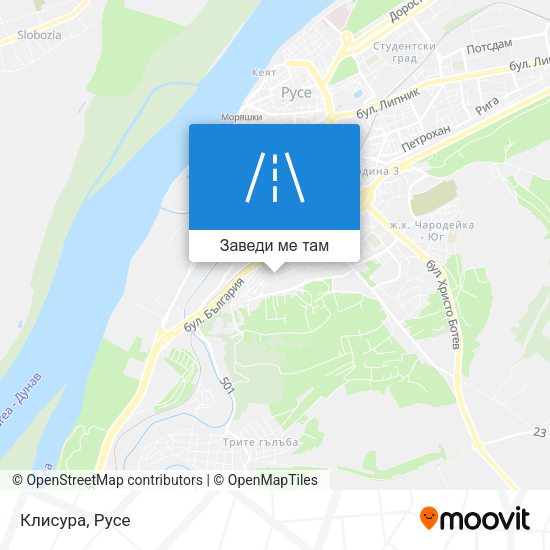 Клисура карта