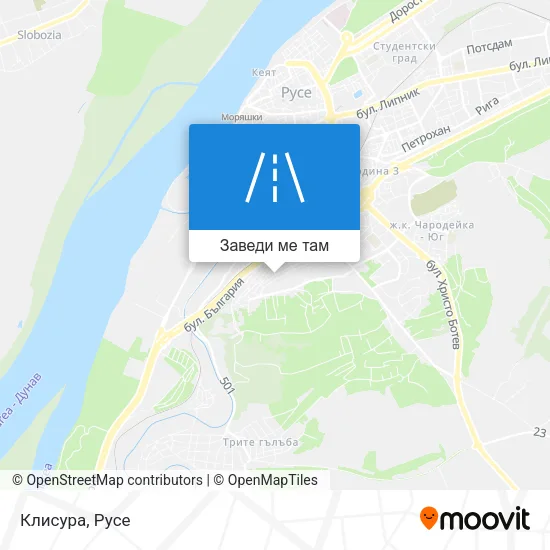 Клисура карта
