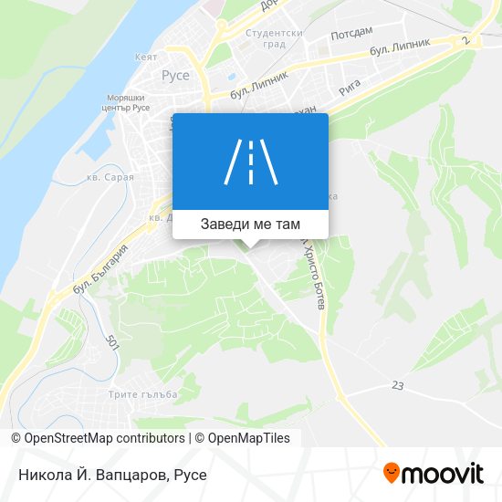 Никола Й. Вапцаров карта