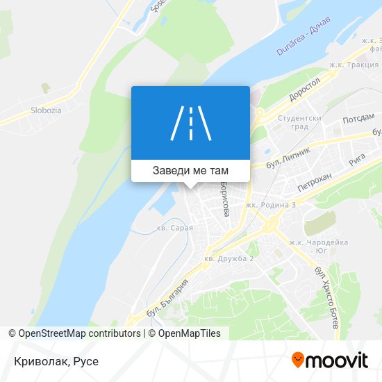 Криволак карта