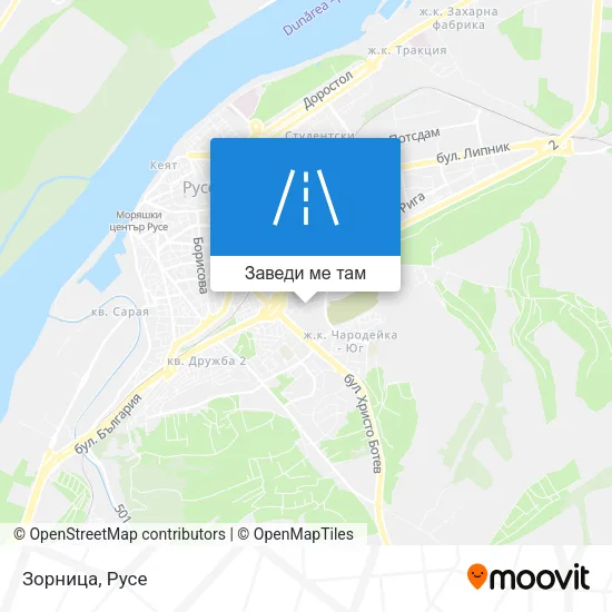 Зорница карта