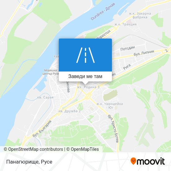Панагюрище карта
