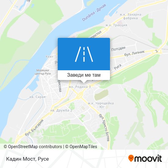 Кадин Мост карта