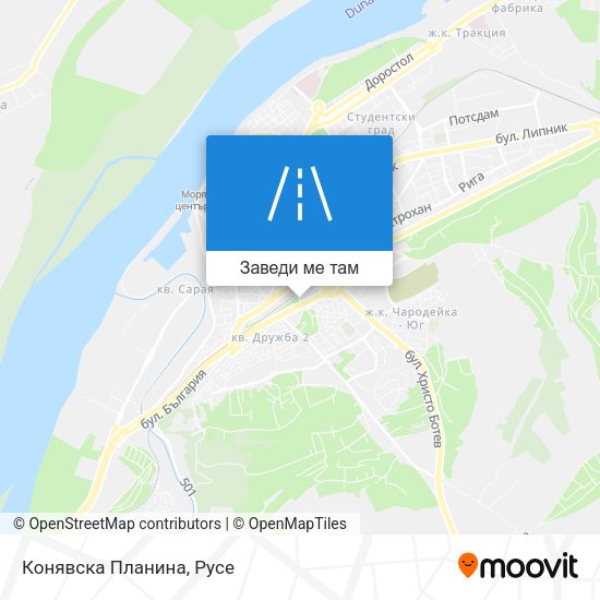 Конявска Планина карта