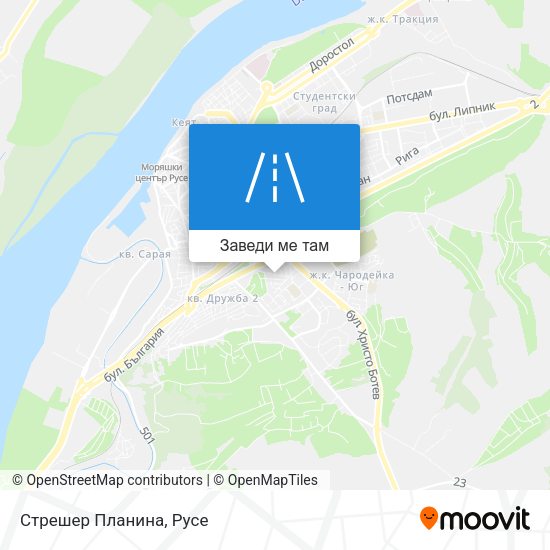 Стрешер Планина карта