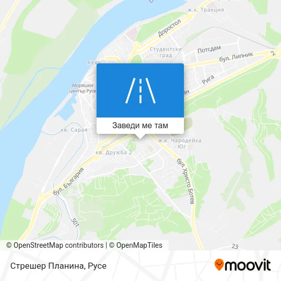 Стрешер Планина карта