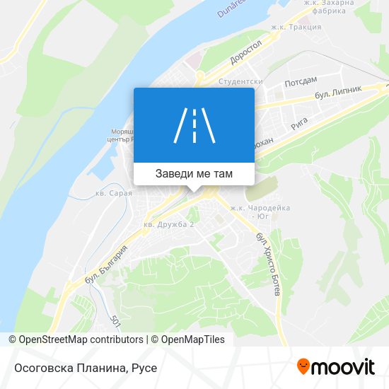 Осоговска Планина карта