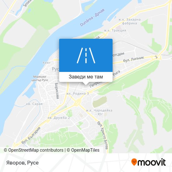 Яворов карта