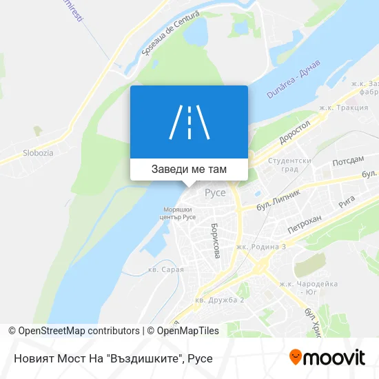 Новият Мост На "Въздишките" карта