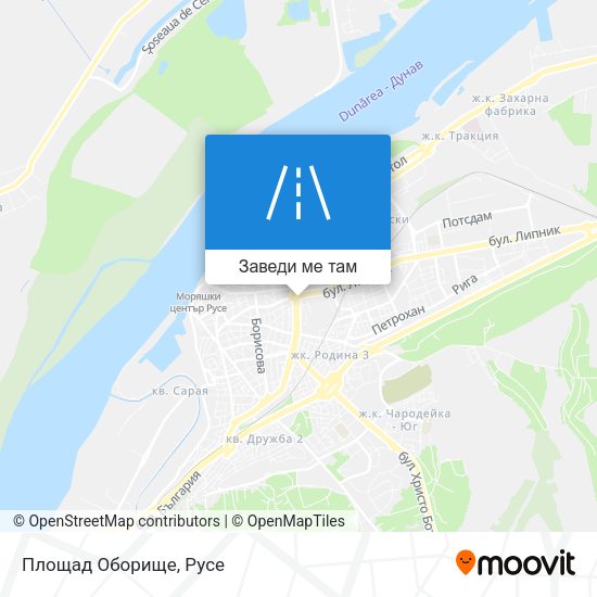Площад Оборище карта